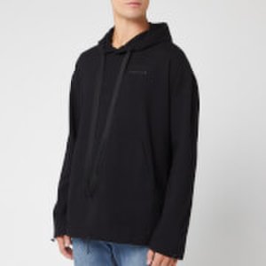 Maison Kitsuné men's elasticated oversized hoodie - black - l - black