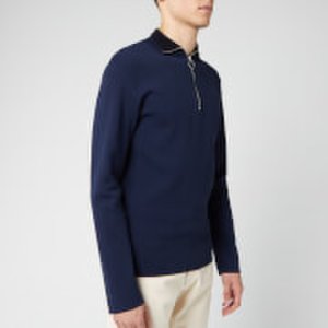 Maison Kitsuné Men's Technical Zipped Collar Pullover - Dark Navy - S - Blue