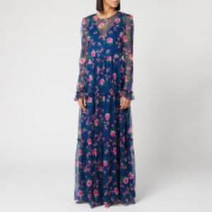 Philosophy di Lorenzo Serafini Women's Floral Print Maxi Dress - Blue - IT 40/UK 8