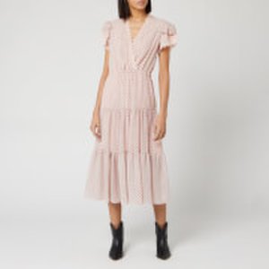 Philosophy di Lorenzo Serafini Women's Polka Dot Lace Midi Dress - Pink - IT 38/UK 6