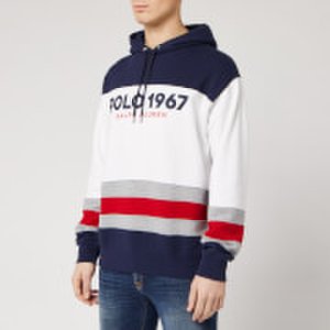 Polo Ralph Lauren men's 1967 logo pop over hoodie - white/multi - s