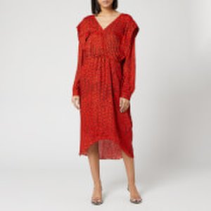 Preen By Thornton Bregazzi Women's Dotted Jacquard Eve Dress - Red Dragon Scale - XS