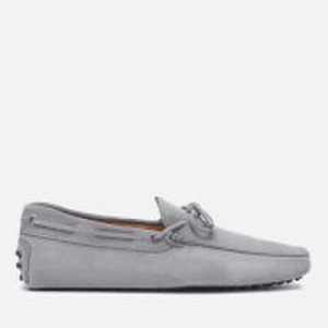 Tod's Men's Suede Lace Tie Gommini Driving Shoes - Grey - UK 11 - Grey