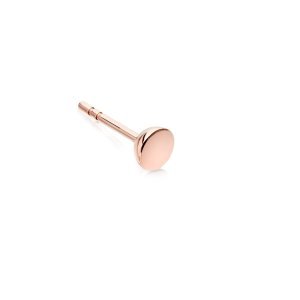 Disc Stilla Single Stud Earring - Rose Gold (Vermeil)