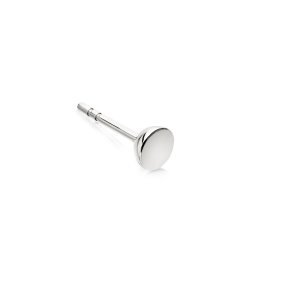 Disc Stilla Single Stud Earring - Silver