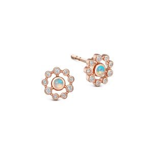 Icon Nova Opal Stud Earrings - Rose Gold (Solid