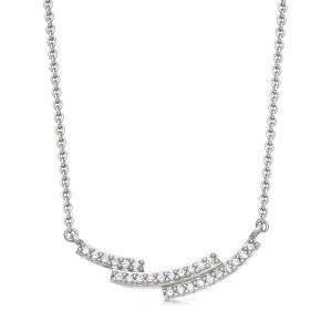 Icon Scala Diamond Necklace - White Gold (Solid