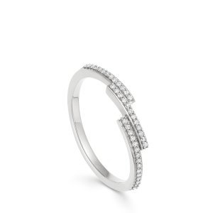 Icon Scala Diamond Ring - White Gold (Solid