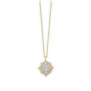 Astley Clarke - Interstellar cluster diamond pendant necklace - yellow gold (solid