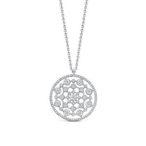 Astley Clarke - Large icon nova diamond pendant necklace - white gold (solid