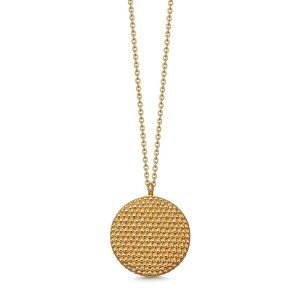 Mille Gold Locket Necklace - Yellow Gold (Vermeil)
