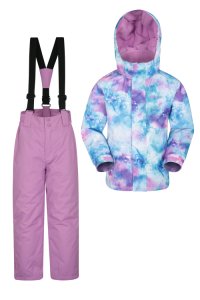 Kids Ski Jacket and Pant Set - Purple