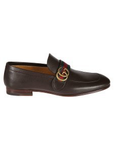 Gucci logo plaque loafers