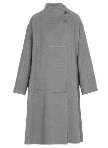 3.1 Phillip Lim Melton Wool Blend Blanket Coat
