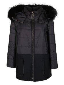 Agnona Black Padded Coat