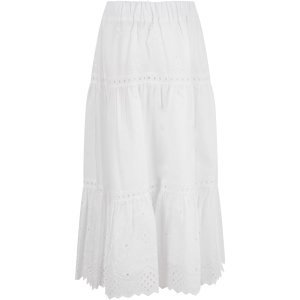 Alberta Ferretti White Girl Skirt With Hearts