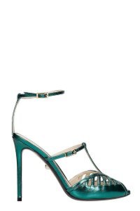 Alevì Laila 110 Sandals In Green Leather