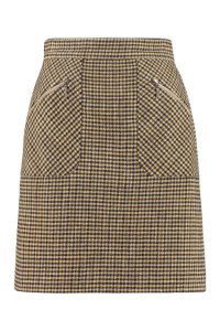 ALEXACHUNG Checked Mini-skirt