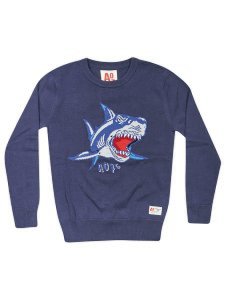 AO76 Embroidered Shark Sweatshirt