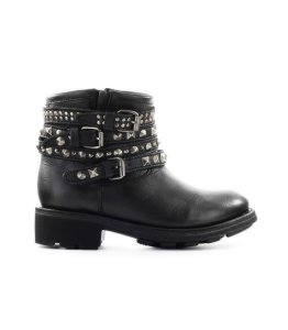 Ash Tatum Black Nappa Leather Ankle Boot
