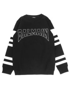 Balmain Black Cotton Blend Sweatshirt