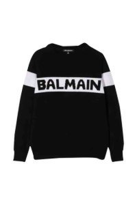 Balmain Sweatshirt In Cashmere With Logo