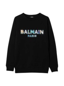 Balmain Teen Black Sweatshirt