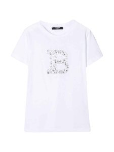 Balmain White Teen T-shirt With Decoration