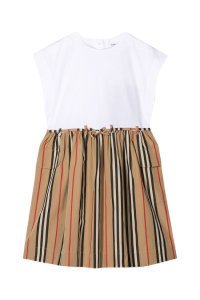 Burberry Kids Dress With Contrast Panels