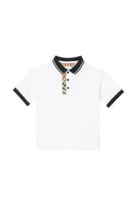 Burberry Kids Polo With Vintage Check Detail