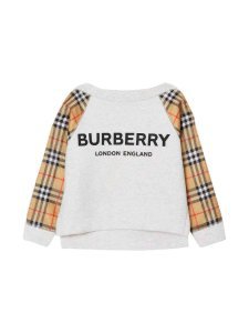 Burberry White Sweatshirt