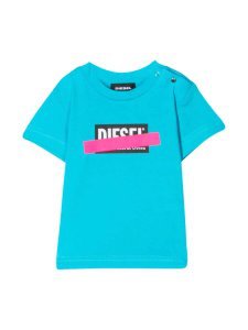 Diesel Blue T-shirt With Frontal Press