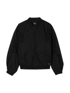 DKNY Black Bomber With Frontal Zip