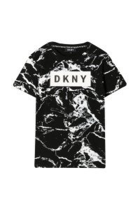 Dkny Kids Marbled-effect T-shirt