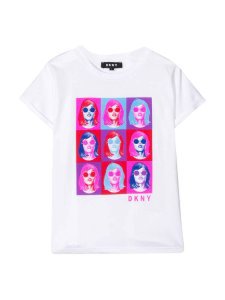 DKNY White T-shirt With Frontal Press