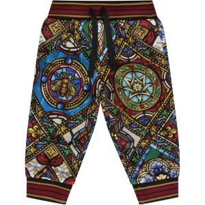 Dolce & Gabbana Multicolor Babyboy Sweatpants With Colorful Print