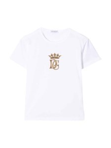 Dolce & Gabbana White T-shirt With Frontal Press Dolce & gabbana Kids