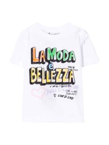Dolce & Gabbana White T-shirt With Press Dolce & gabbana Kids