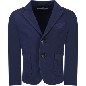 Dondup Blue Boy Jacket With Iconic D