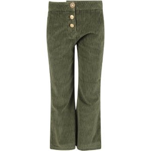 Dondup Green Girl Pants With Iconic D