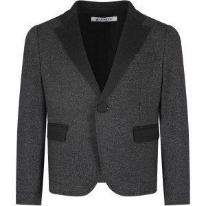 Dondup Grey Boy Jacket With Iconic D