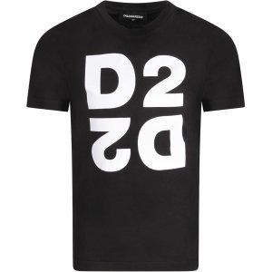 Dsquared2 Black Kids T-shirt With Double Logo