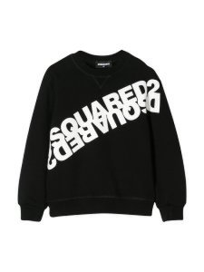 Dsquared2 Black Sweatshirt With White Press