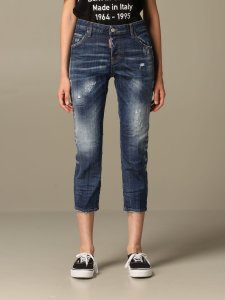 Dsquared2 Jeans Cool Girl Dsquared2 Cropped Jeans With Canadian Logo