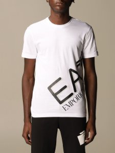Ea7 T-shirt Ea7 Cotton T-shirt With Printed Logo