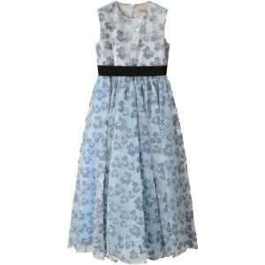Elie Saab Light Blue Dress For Girl With Flowers
