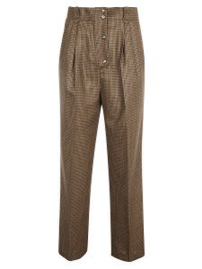Etro Checked High Trousers