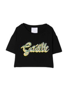 Gaelle Bonheur Paris Kids Short Black T-shirt