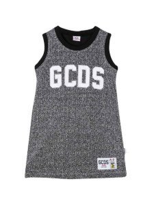 GCDS Mini Grey Top With Frontal Logo