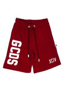 GCDS Red Cotton Shorts